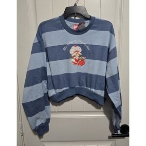 Womens Strawberry Shortcake Crew Neck Sweatshirt New Small Oversized